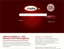 Tablet Screenshot of jobpilot.at